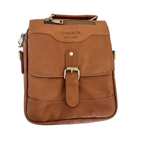 Stylish Contacts Genuine Leather Messenger Bag Perfect for Everyday Adventures! - Picture 8 of 11